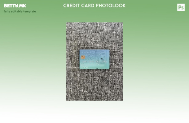 модерен стил САД Њујорк CFSB банка AMEX картичка photolook пред шаблон